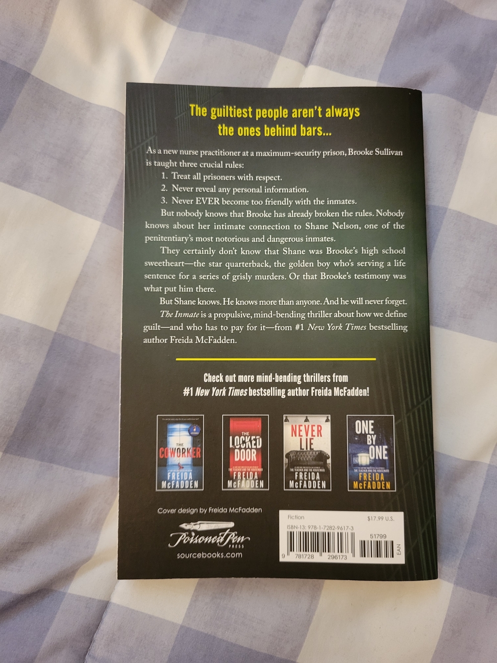The Inmate by Freida McFadden - Paperback - Picture 2 of 3